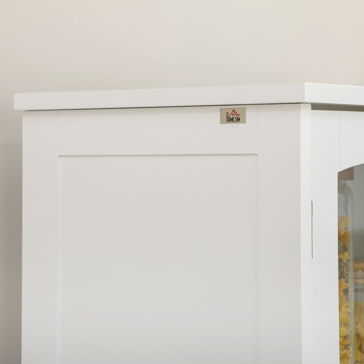 4-Door Kitchen Pantry Cabinet with Adjustable Shelves – 24"W x 63"H