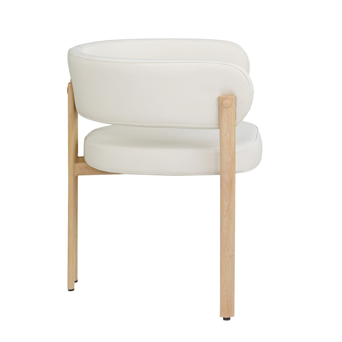 Curved Dining Chair, Set of 2 – Black/Oak