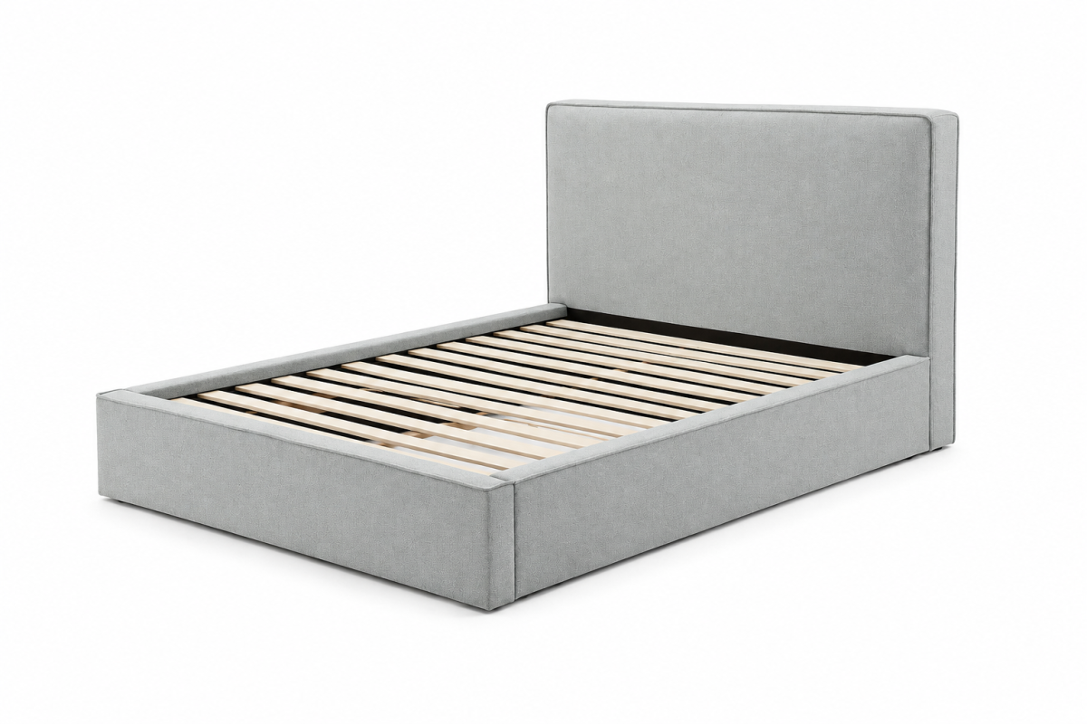 Upholstered Solid Wood Storage Bed