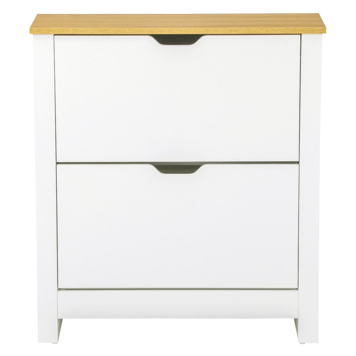 Shoe Storage Cabinet with 2 Flip Drawers – 28"W x 31"H