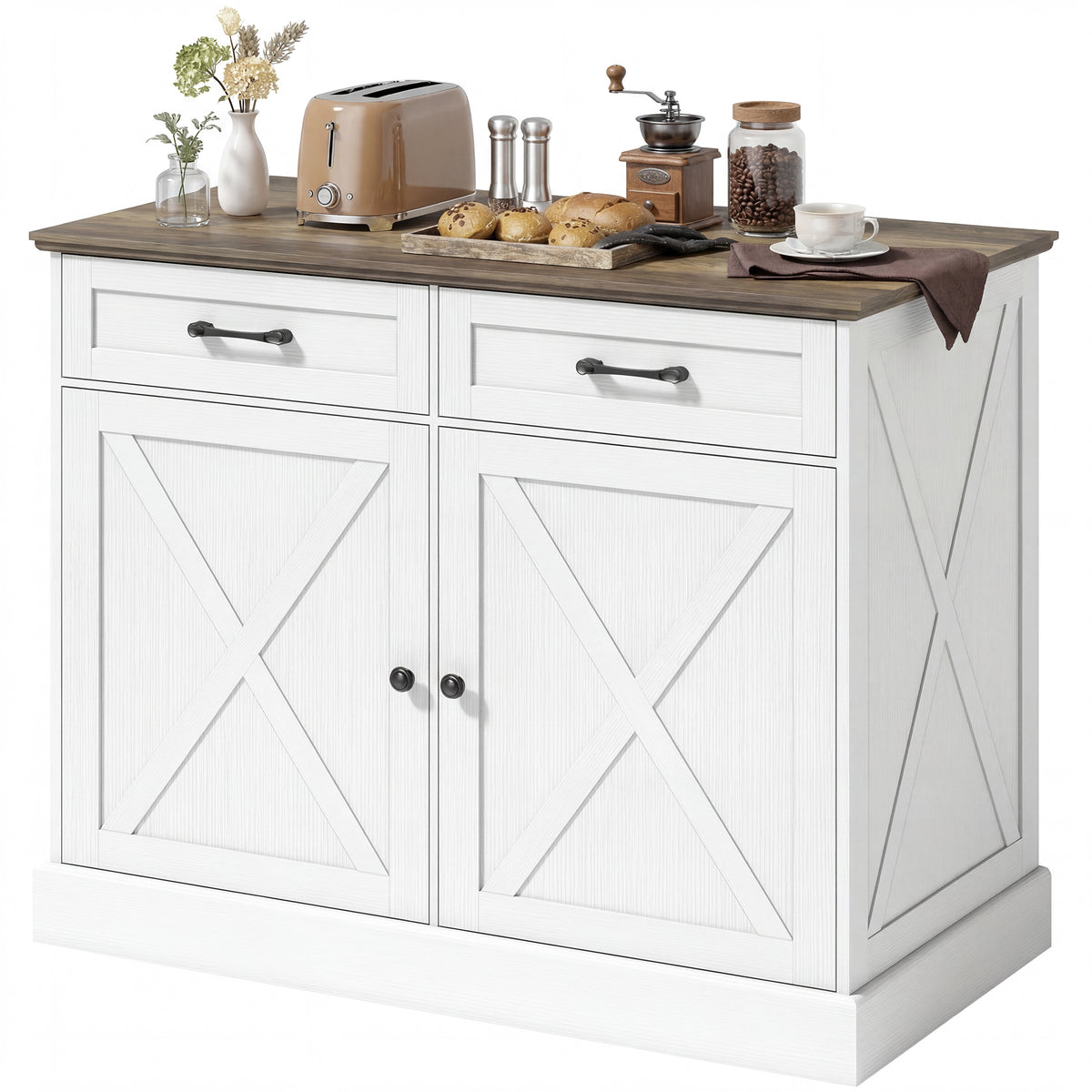 Kitchen Island with Sitting Space – 42"W x 36"H