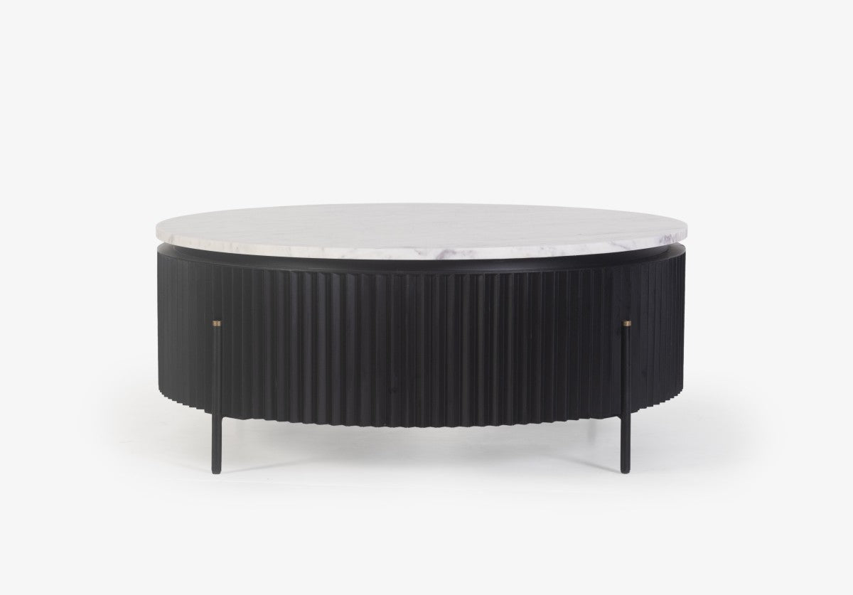 Marble Coffee Table – Black (Style 3)