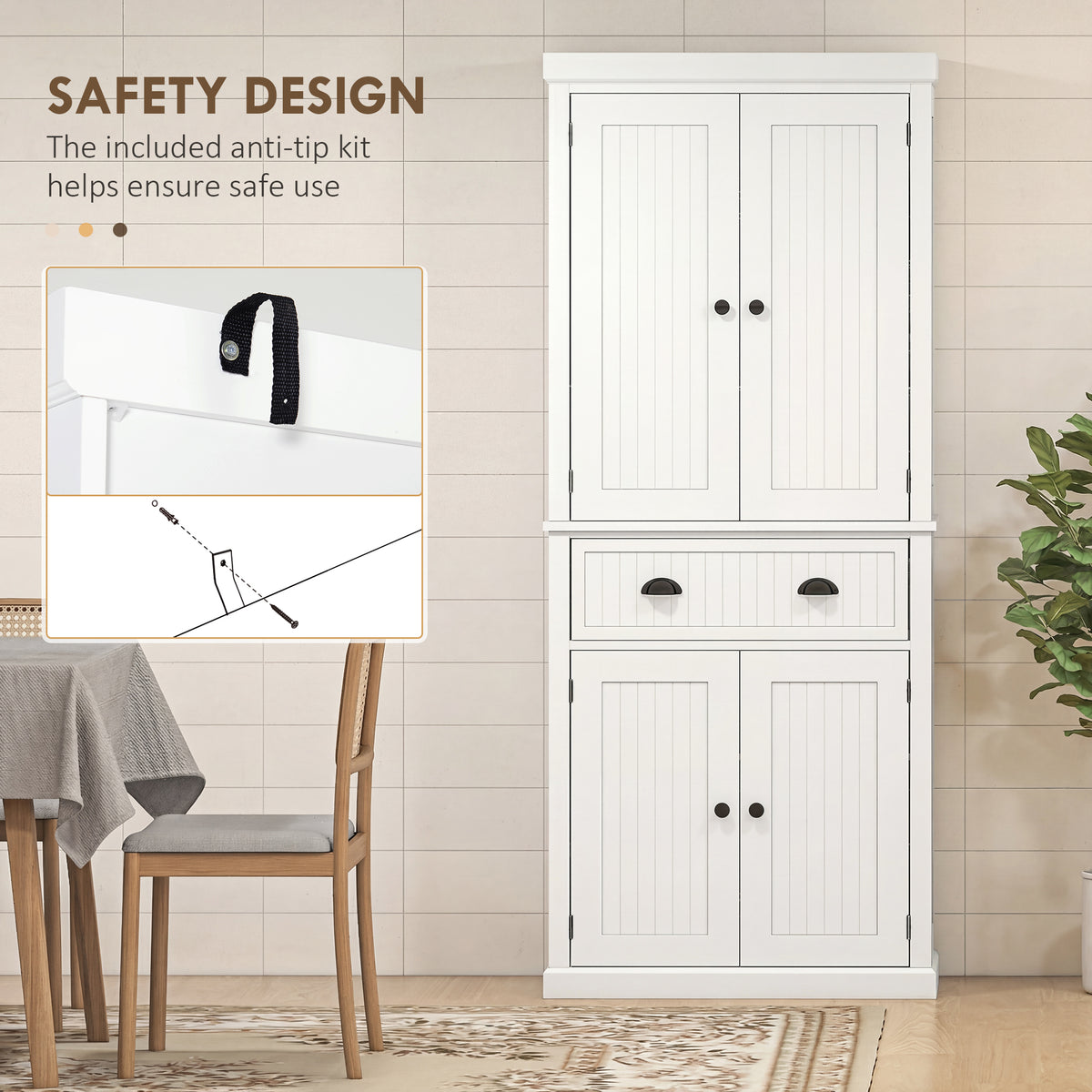 Kitchen Pantry with Drawer – 30"W x 72"H