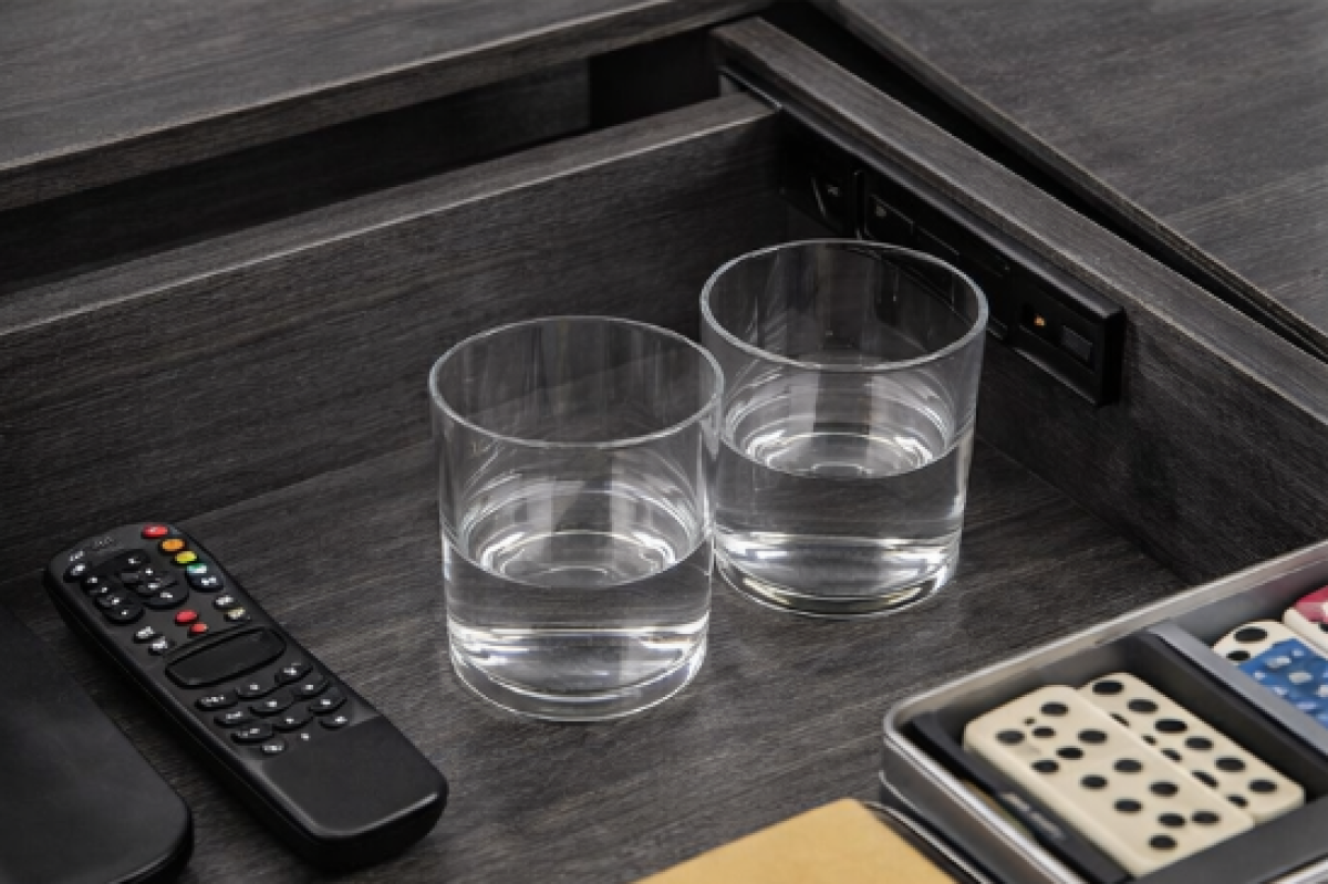 Glass Coffee Table – Grey