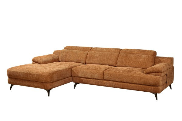 LHF SECTIONAL - BURNT ORANGE