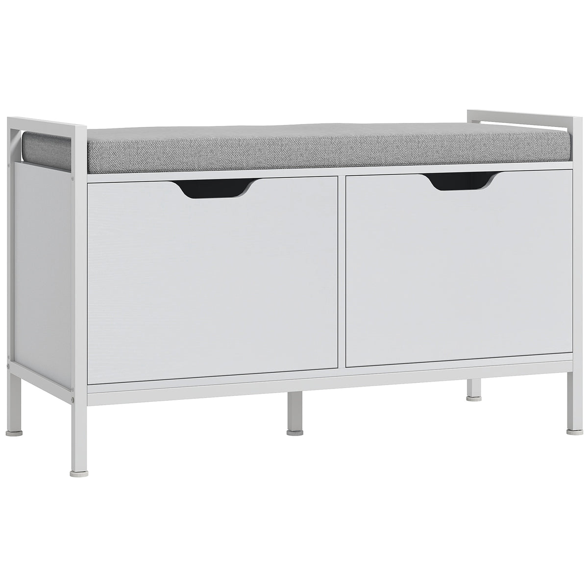 Shoe Storage Bench with Seat Cushion – 33"W x 20"H