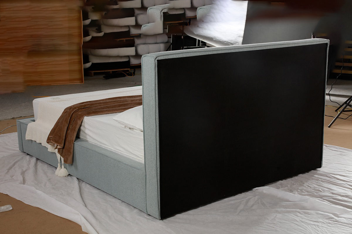 KING STORAGE BED - BLUE