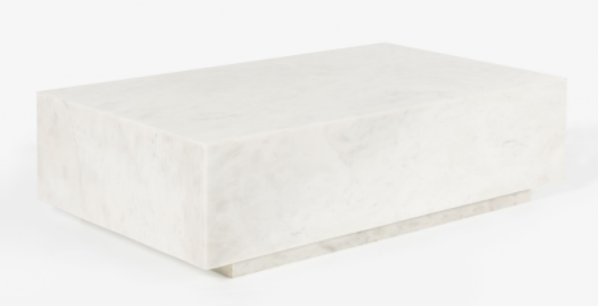 Marble Coffee Table – White