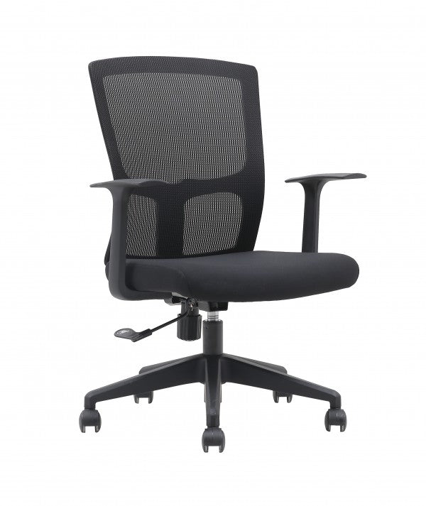 Abel Ergonomic Mesh Mid-Back Office Chair with Adjustable Height, Casters