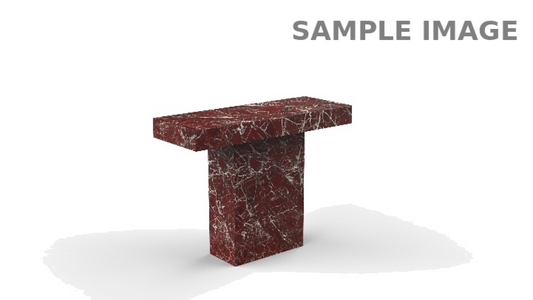 Marble Console Table – Burgundy