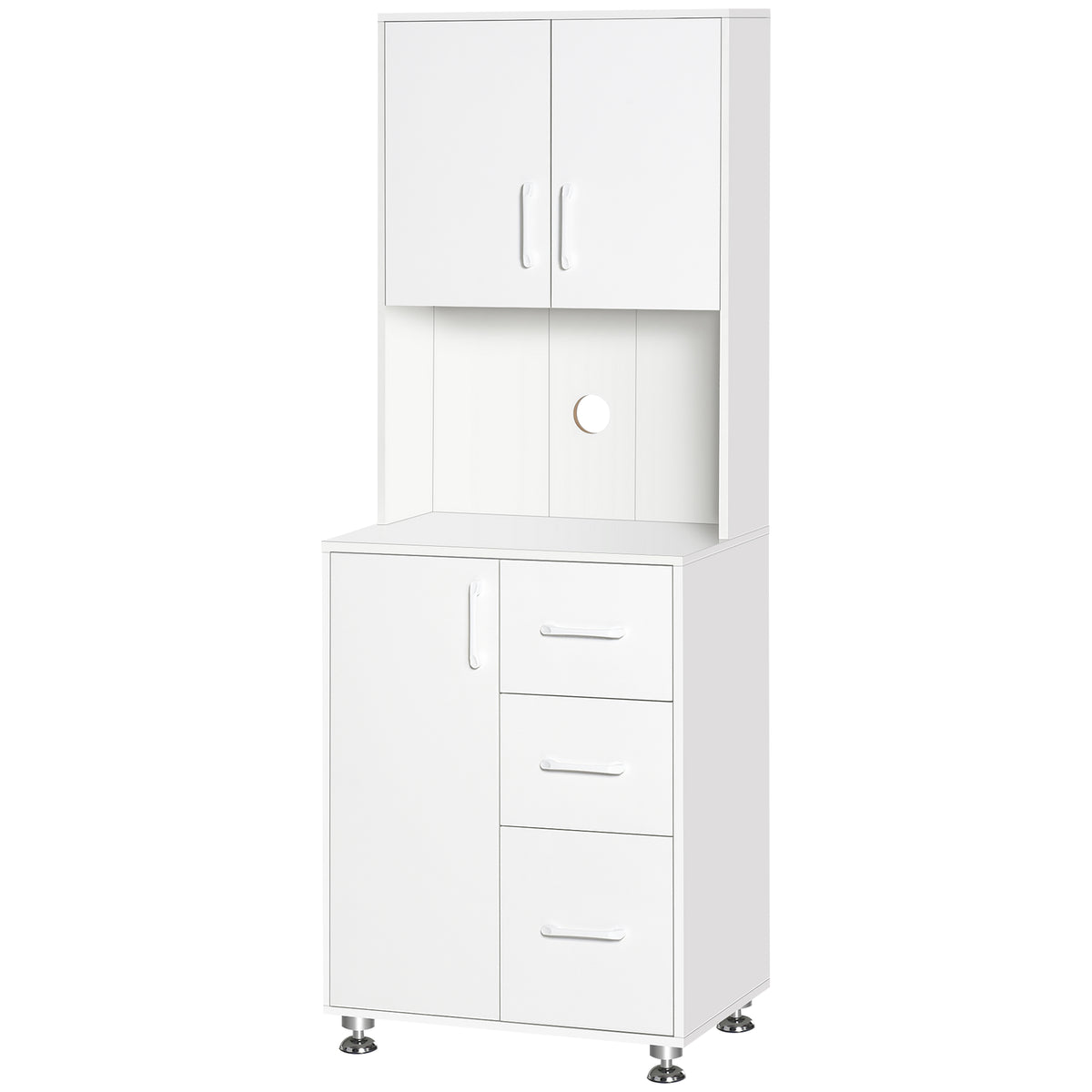 Kitchen Cupboard with Hutch – 24"W x 59"H