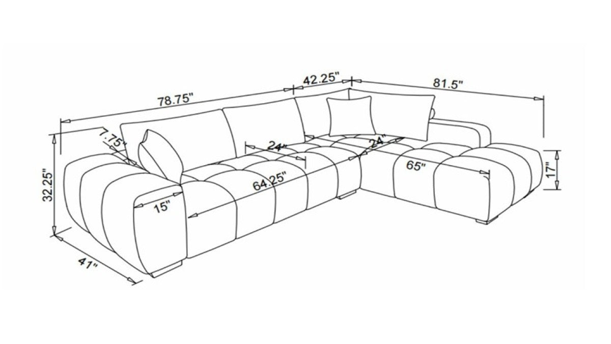 Sectional – Yellow