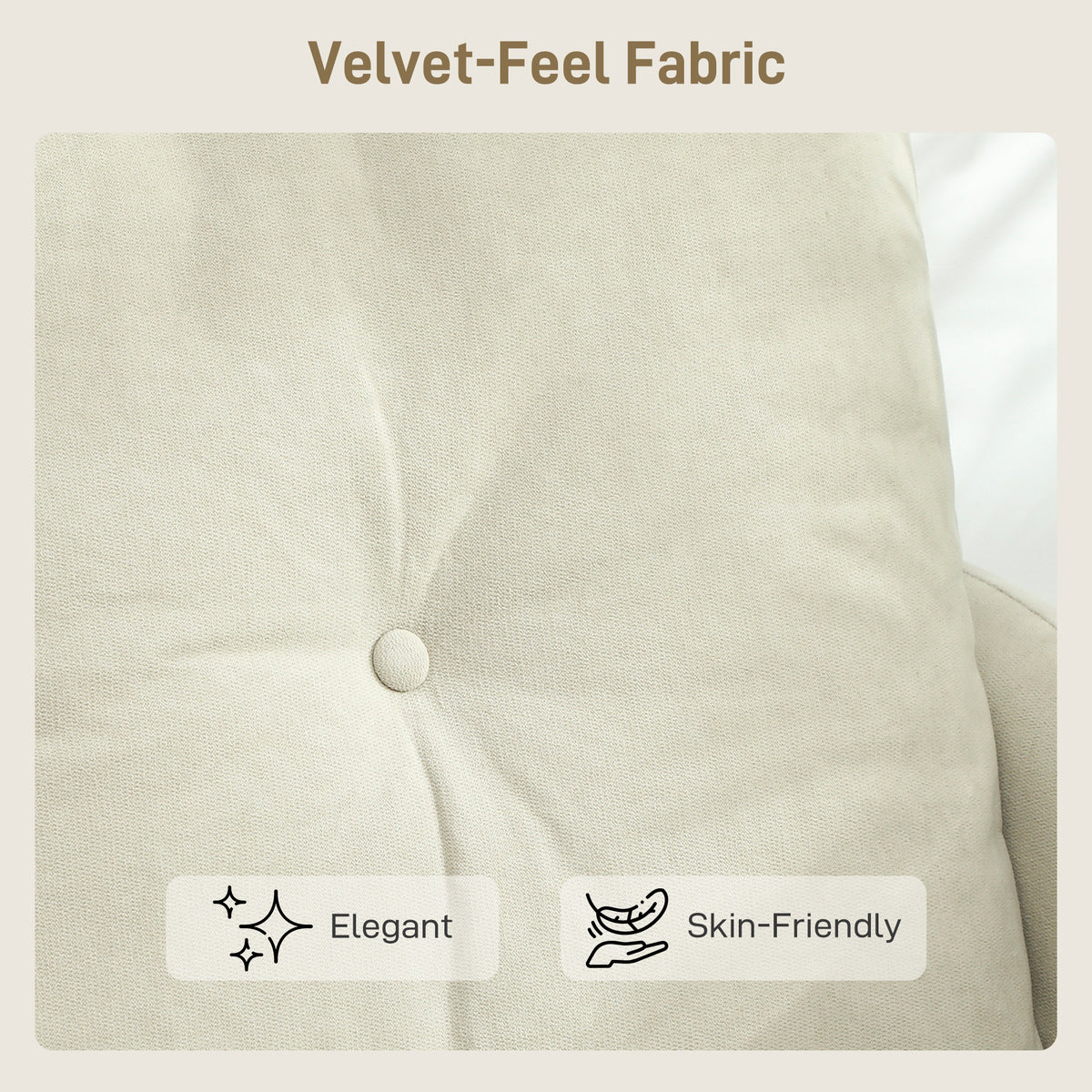 Button-Tufted 2-Seater Sofa