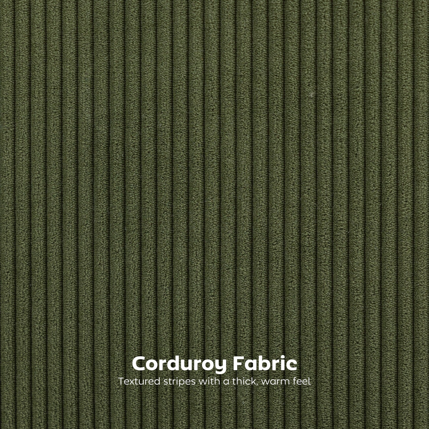 HOMCOM Set of 2 Green Corduroy Bar Stools with Backrest, Footrest