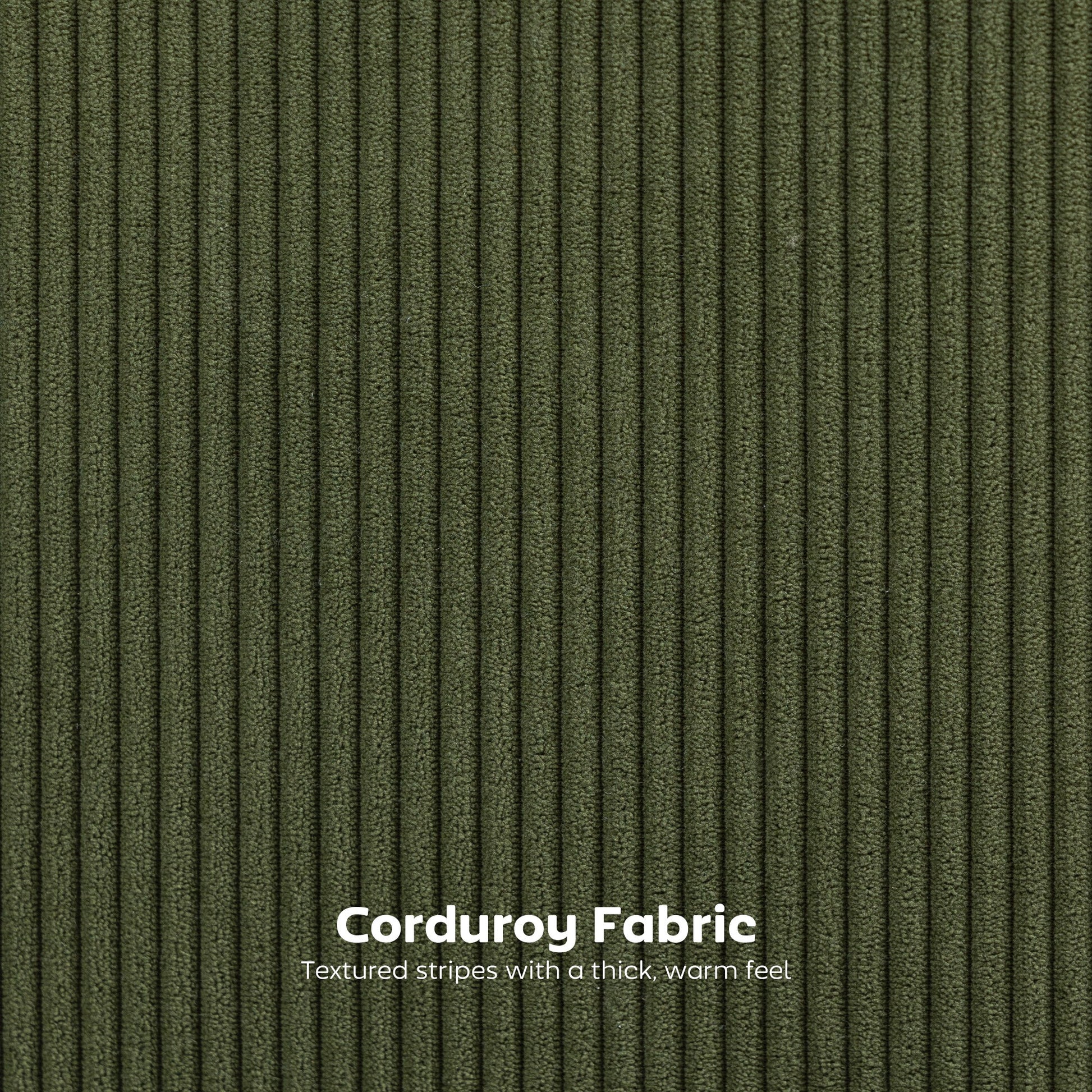 HOMCOM Set of 2 Green Corduroy Bar Stools with Backrest, Footrest