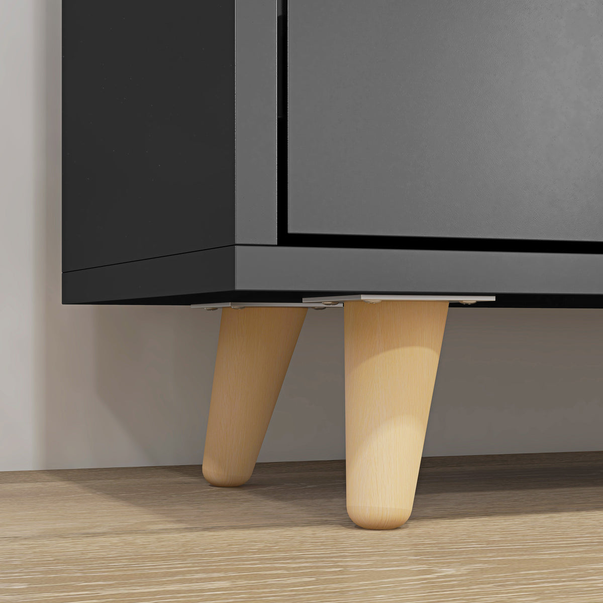 Slim Shoe Storage Cabinet with 3 Flip Drawers – 28"W x 47"H