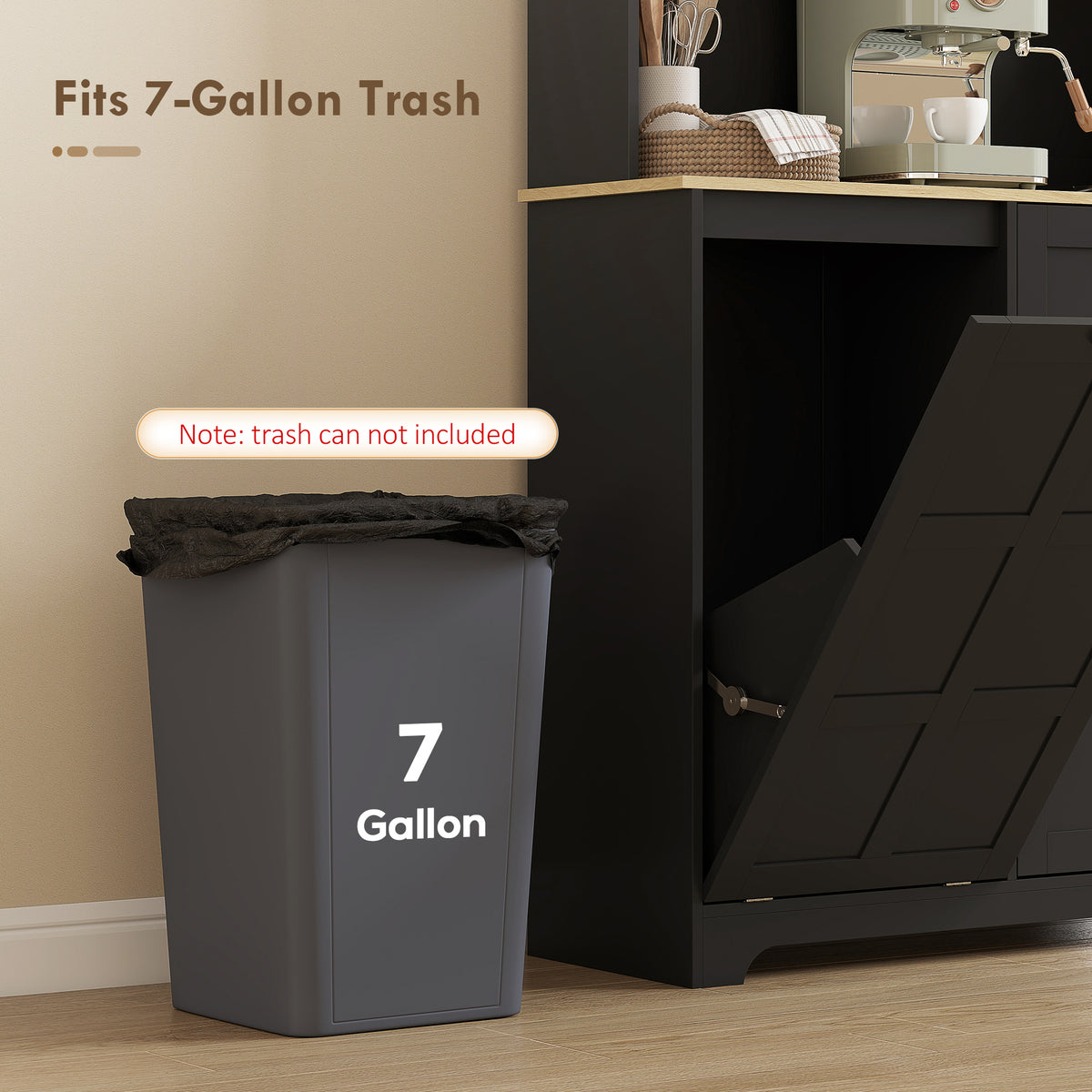 Kitchen Pantry Cabinet with Charging Station – 39"W x 69"H