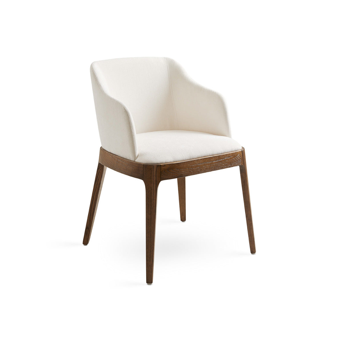 Barrel Dining Armchair, Ivory Fabric
