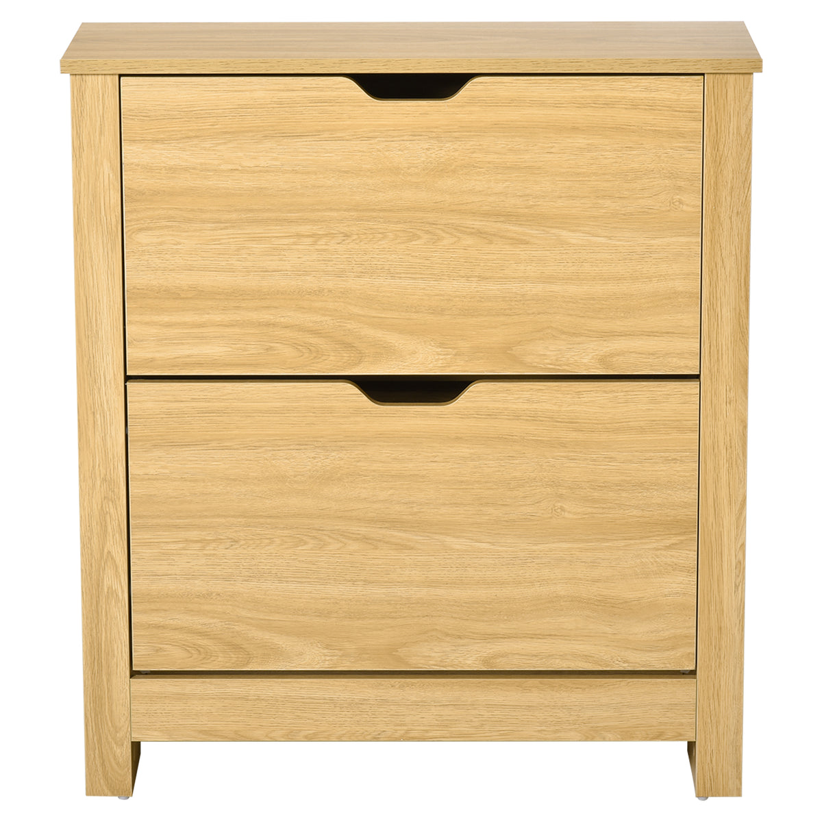 Shoe Storage Cabinet with 2 Flip Drawers – 28"W x 31"H