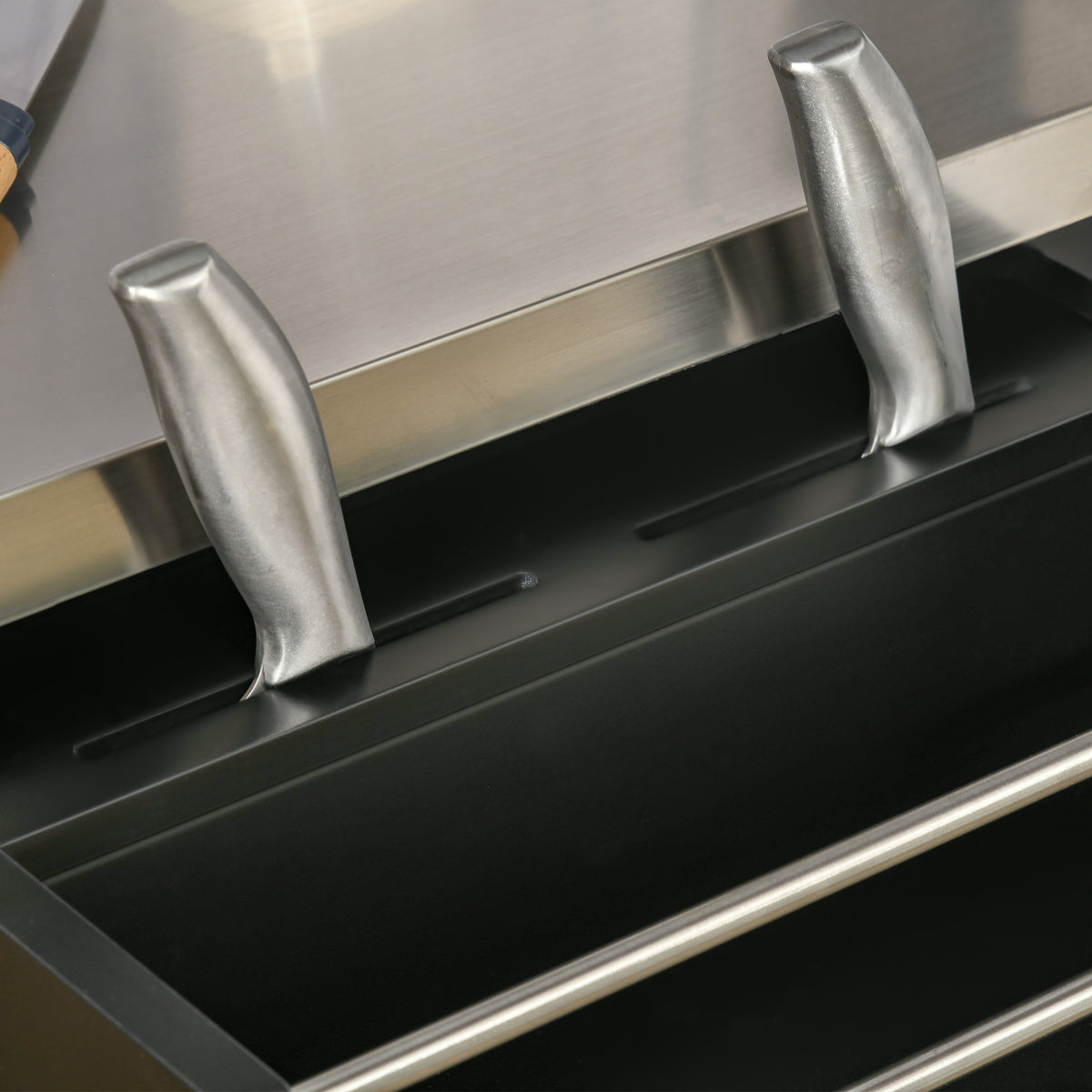Kitchen Island with Stainless Steel Top – 33"W x 36"H