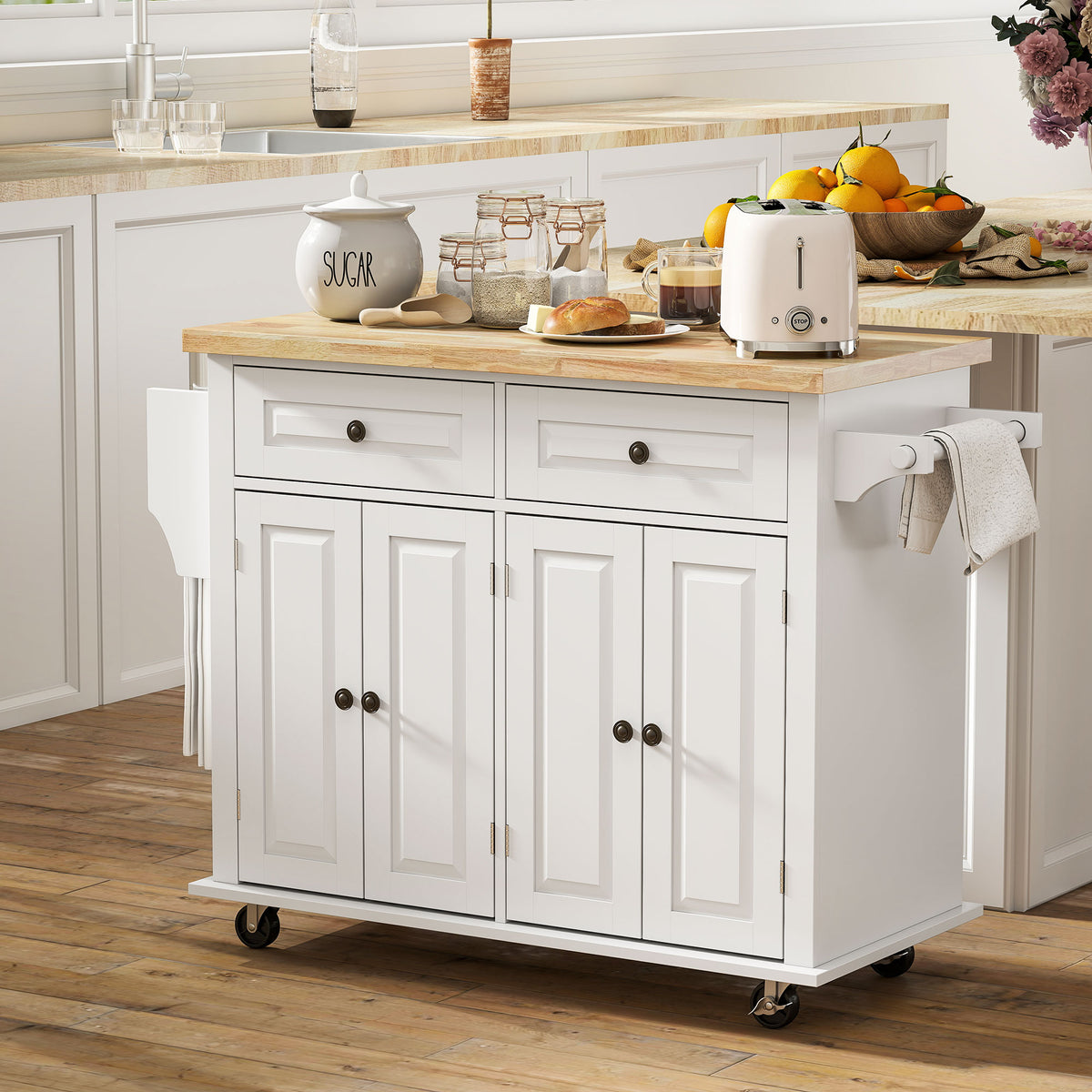 Kitchen Island with Storage – 44"W x 33"H
