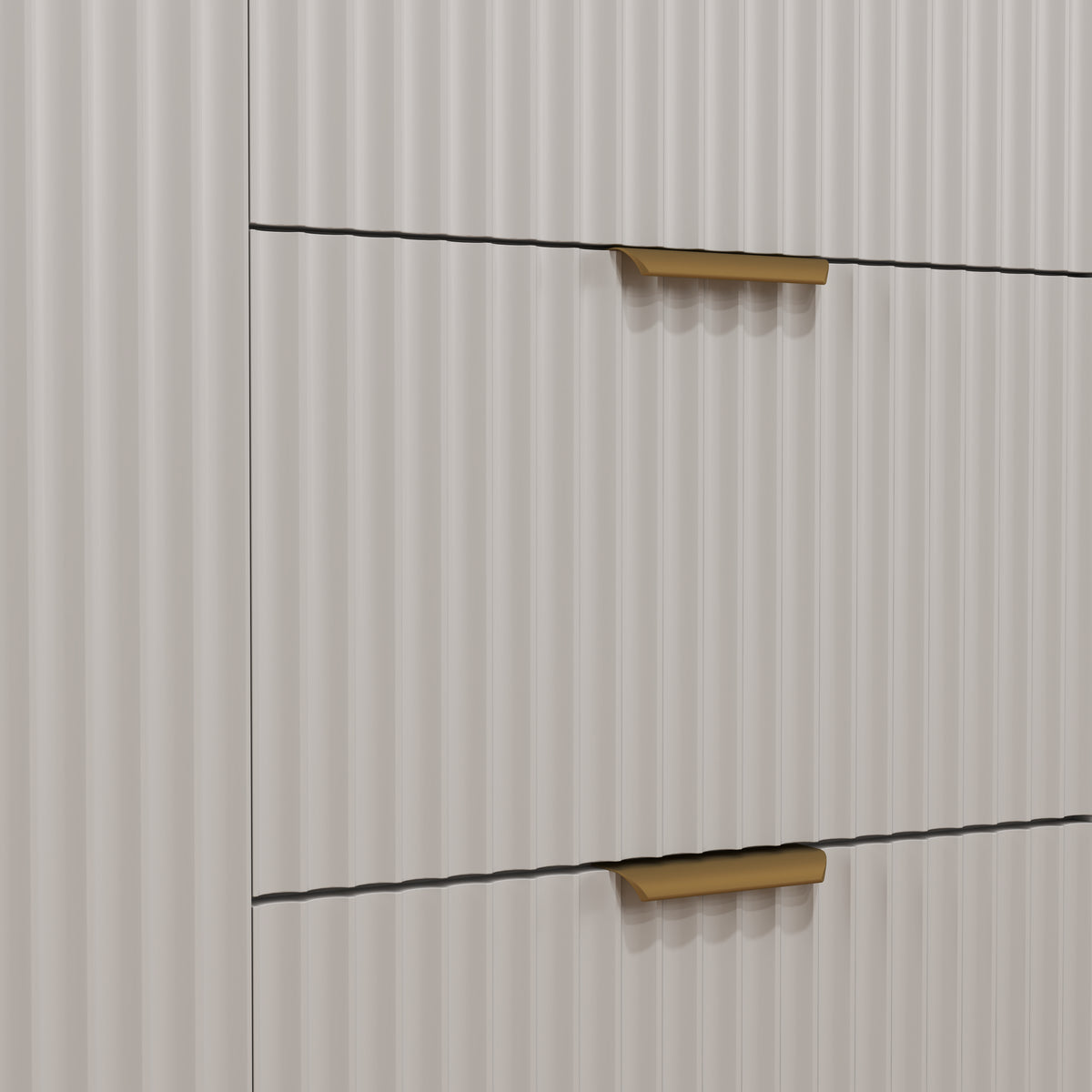 Sideboard Buffet Cabinet with 3 Drawers and Adjustable Shelves – 47"W x 35"H
