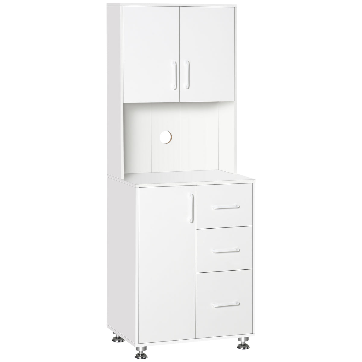 Kitchen Cupboard with Hutch – 24"W x 59"H