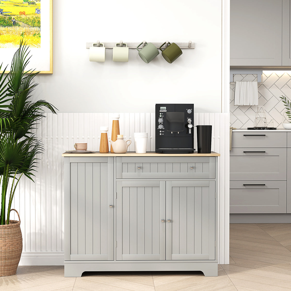 Kitchen Buffet Cabinet with Drawer – 41"W x 33"H