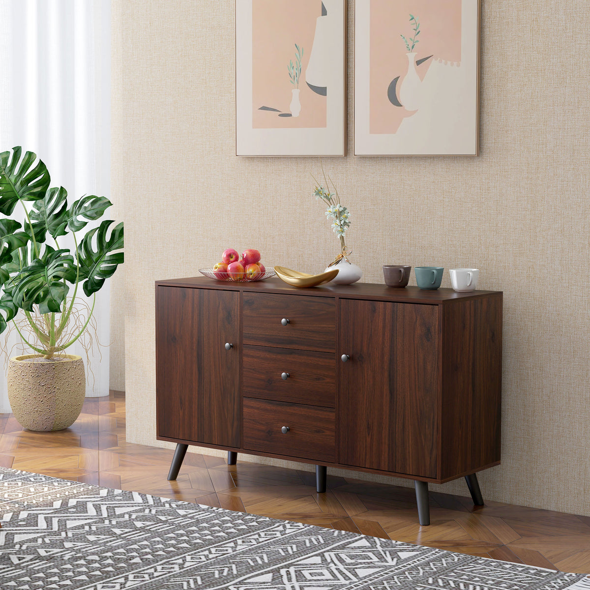 Kitchen Sideboard with 2 Cupboards – 50"W x 30"H