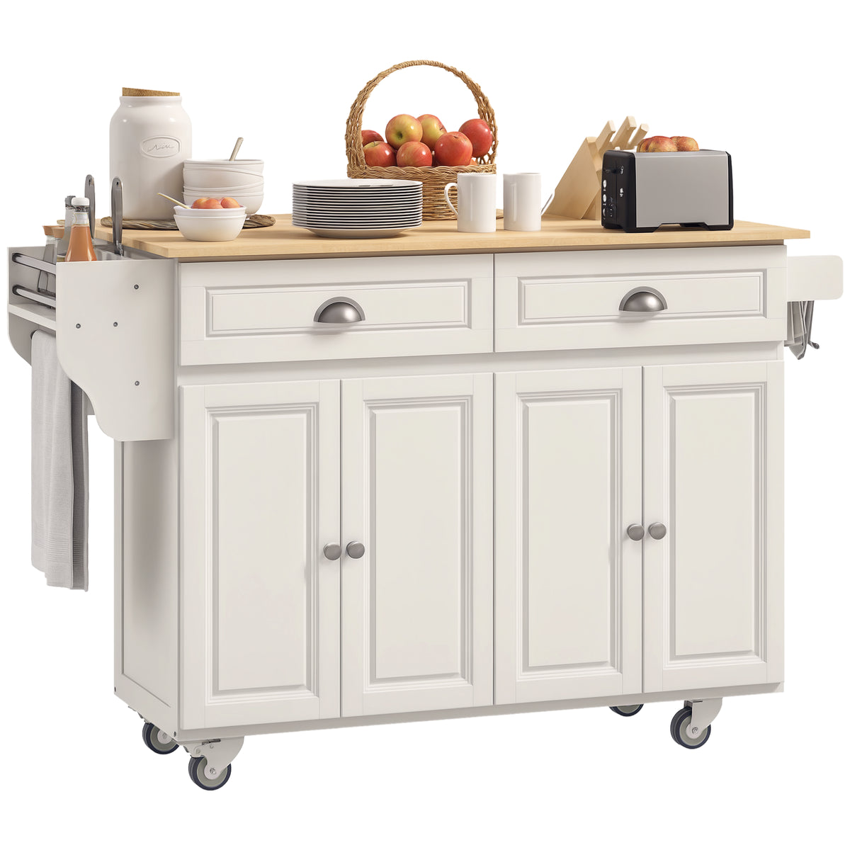 Kitchen Island with Storage – 58"W x 37"H