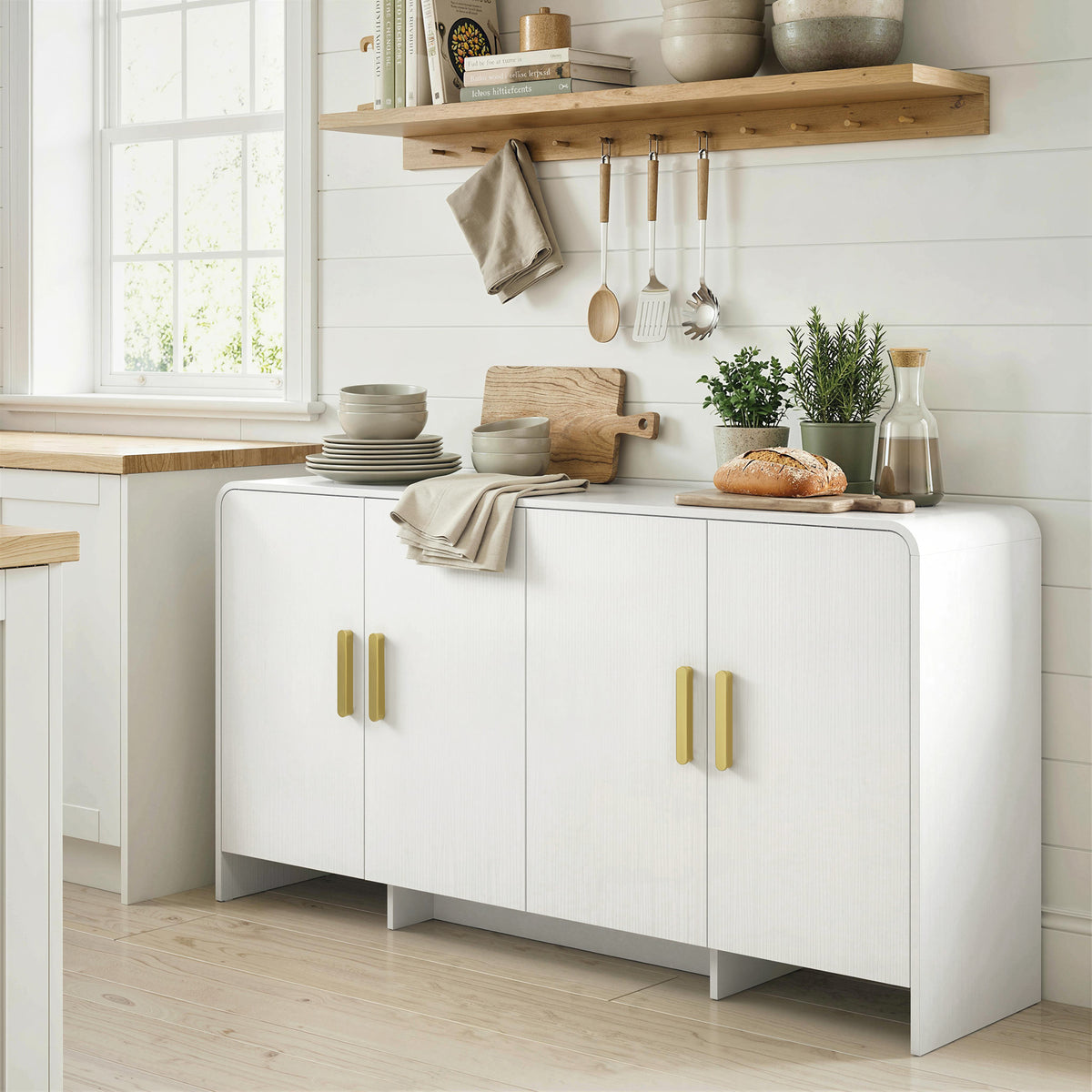 60" Sideboard Buffet with Soft-Close Doors
