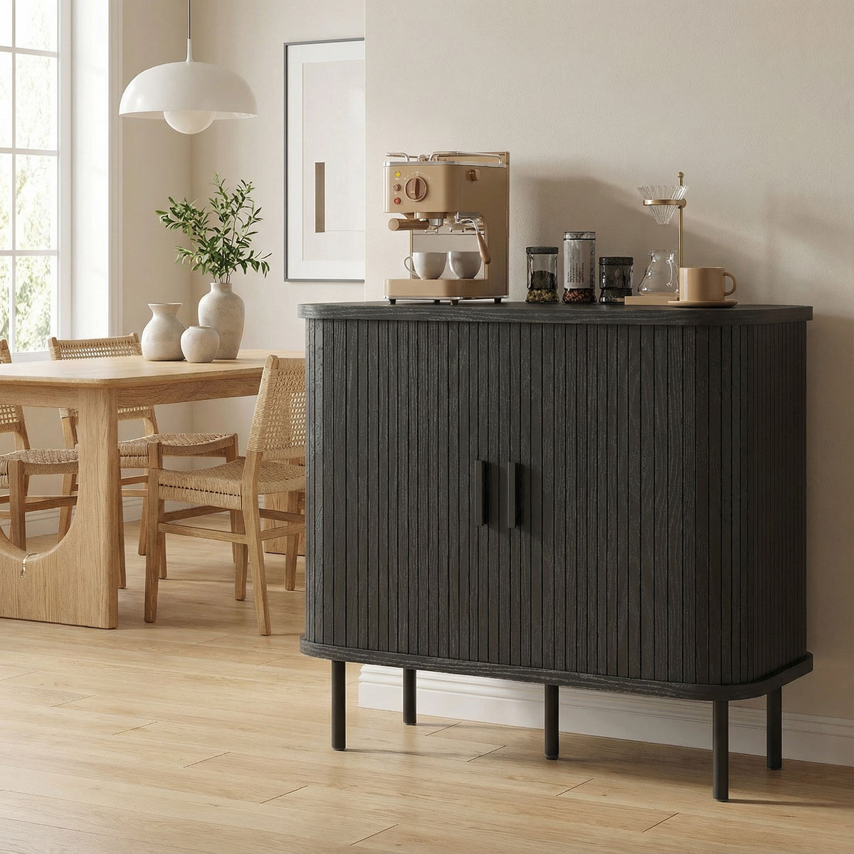 Sideboard Buffet Cabinet with Storage – 35"W x 30"H