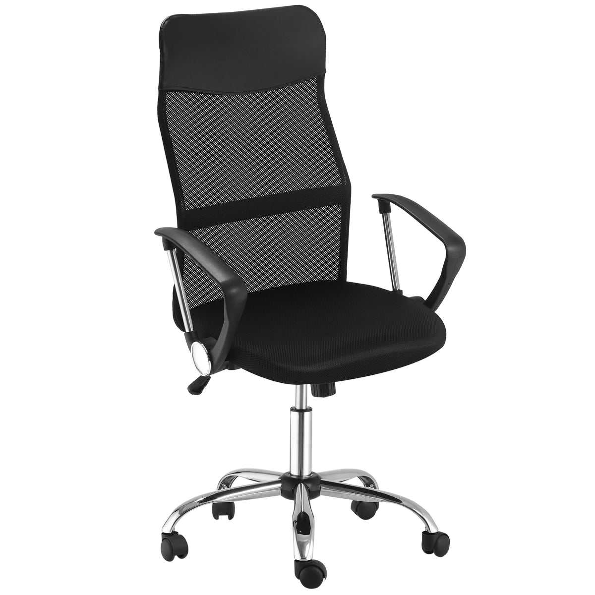 Ergonomic Mesh Office Chair, High Back Computer Desk Chair with Adjustable Height, Black
