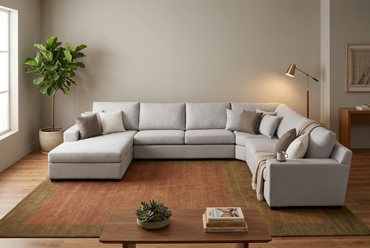 Capri 39 sectional in living room
