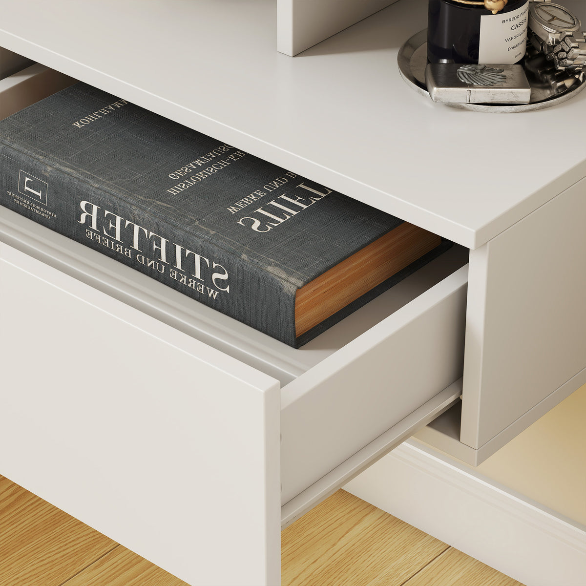 Floating Nightstands with Power Outlets, Set of 2 – 16"W x 12"H