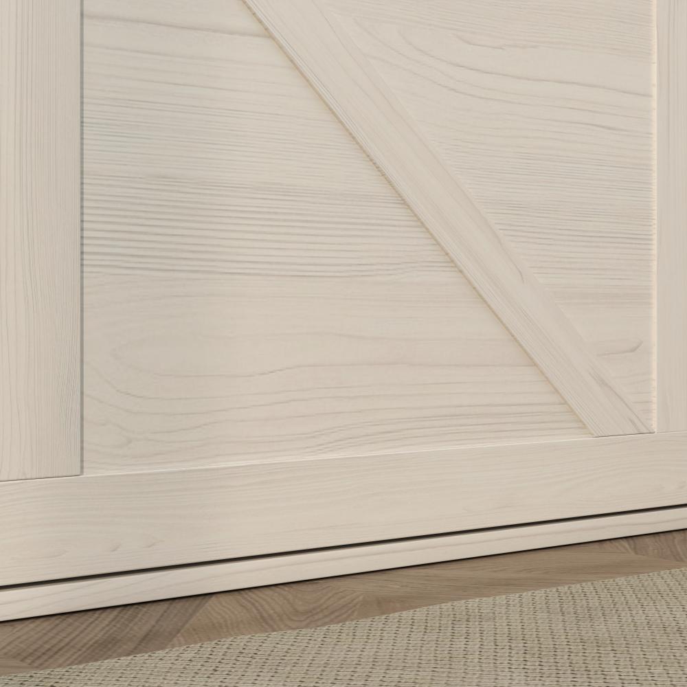 Narrow Shoe Storage Cabinet with 4 Flip Drawers – 41"W x 35"H