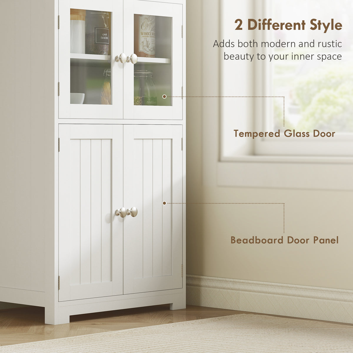 Small Buffet with Hutch – 24"W x 64"H