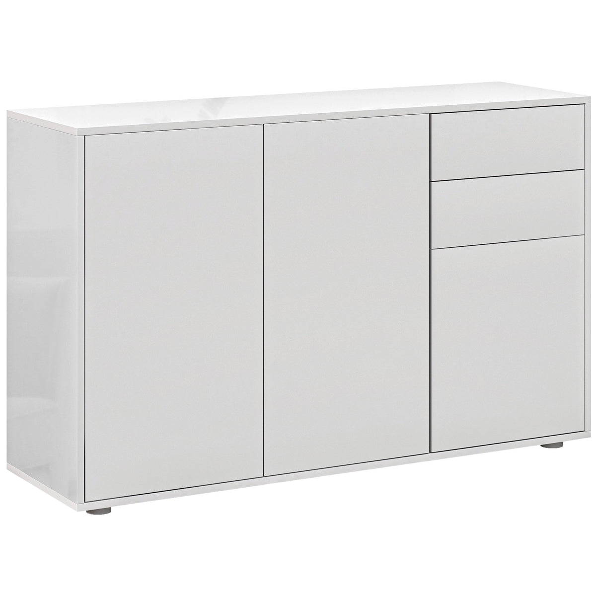 Modern Coffee Bar with Push-Open Design and 2 Drawers – 46"W x 29"H