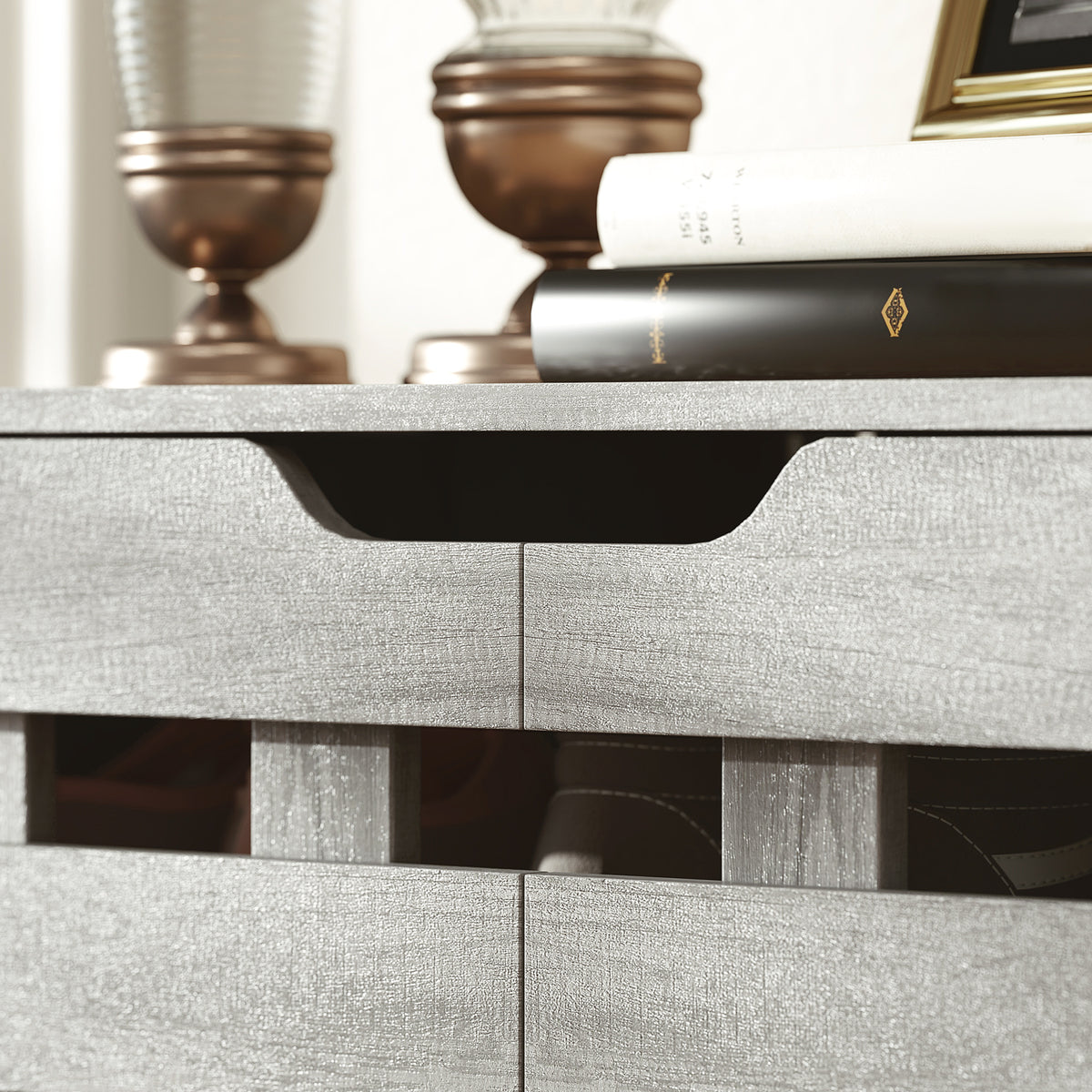 Shoe Cabinet with 5-Tier Double Door Storage – 34"W x 37"H