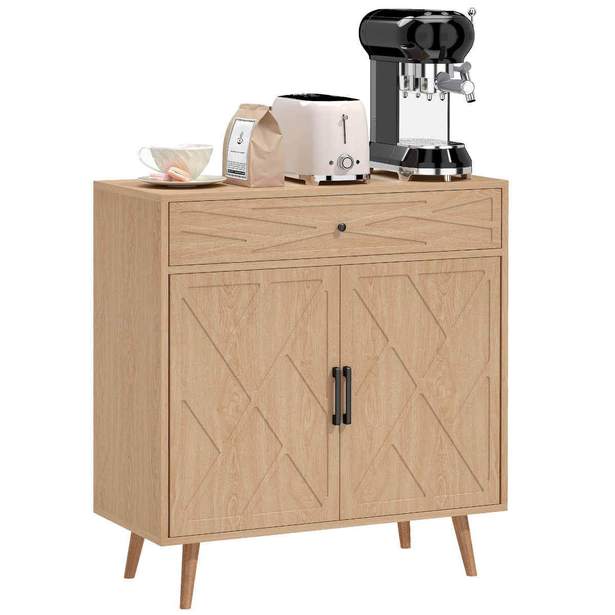 Sideboard with Patterned Doors – 30"W x 31"H