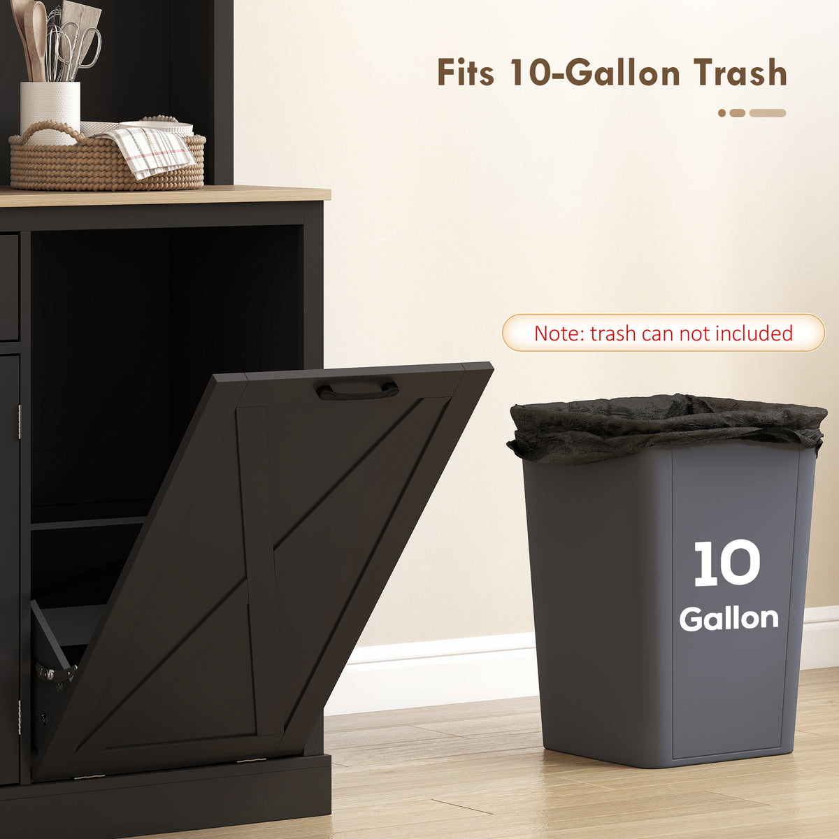 Pantry Cabinet with Charging Station – 44"W x 69"H
