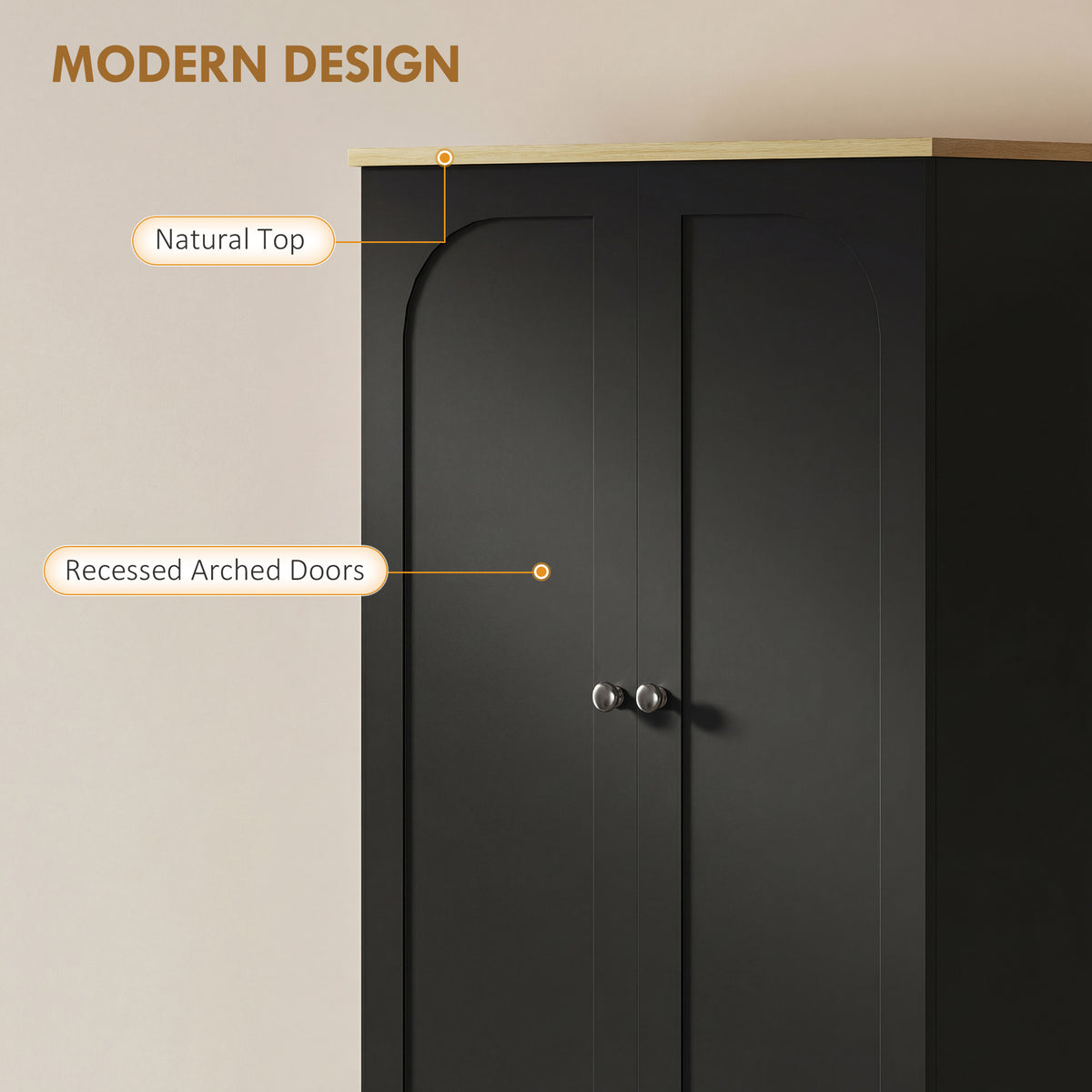 Kitchen Pantry Cabinet with Adjustable Shelves – 24"W x 72"H