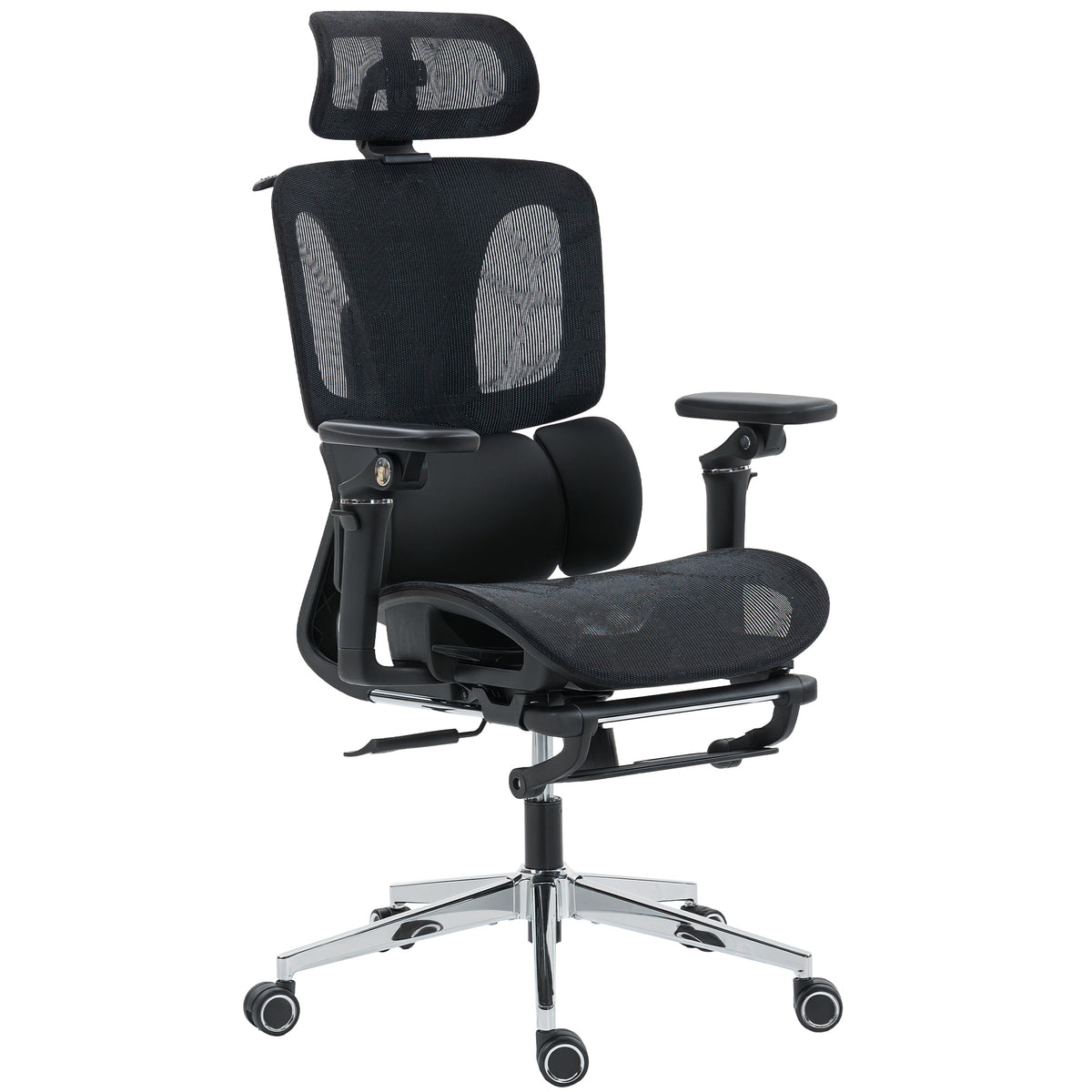 Ergonomic Office Chair, Mesh Computer Chair with High Back, Lumbar Support, Black