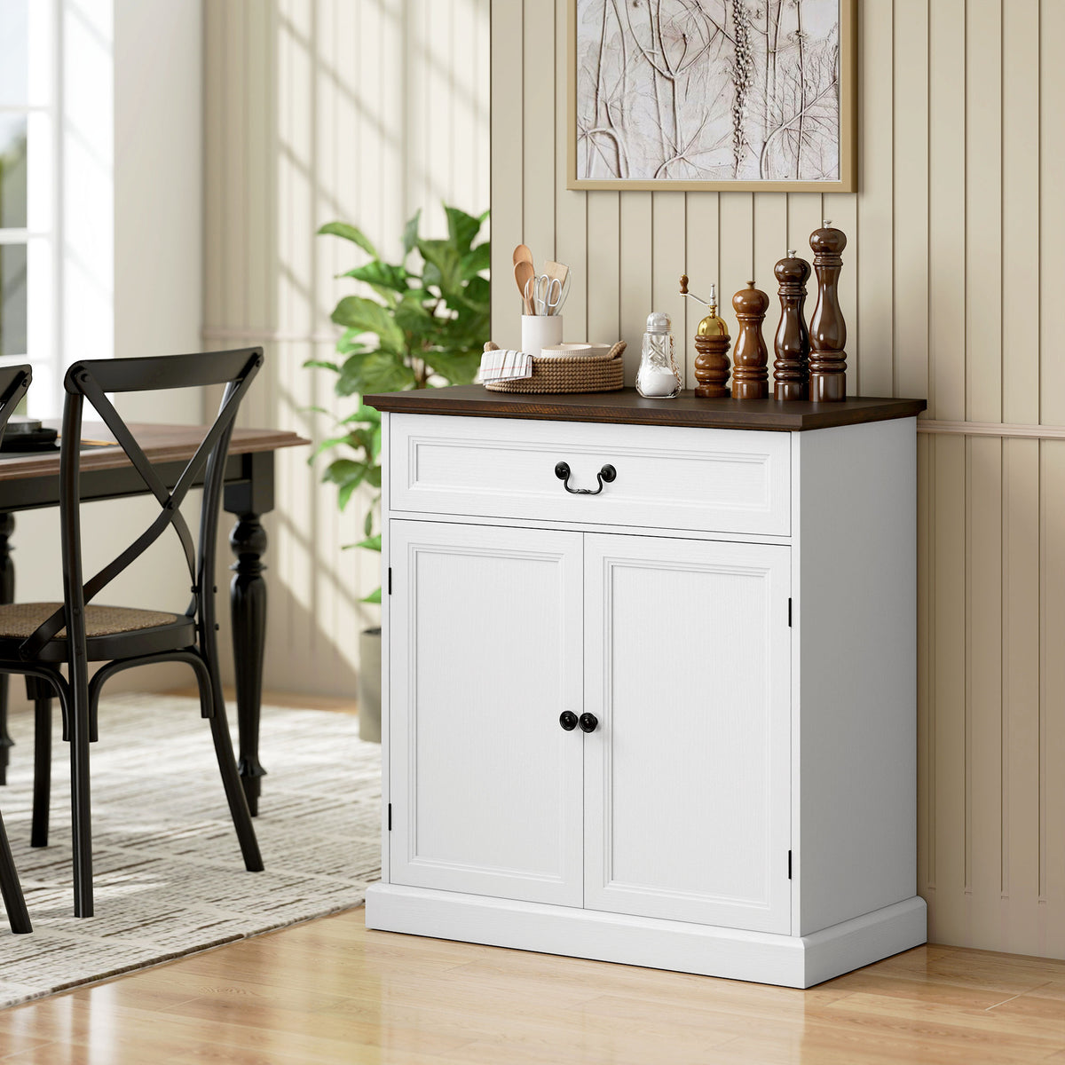 Farmhouse Sideboard with Thick Top – 31"W x 33"H