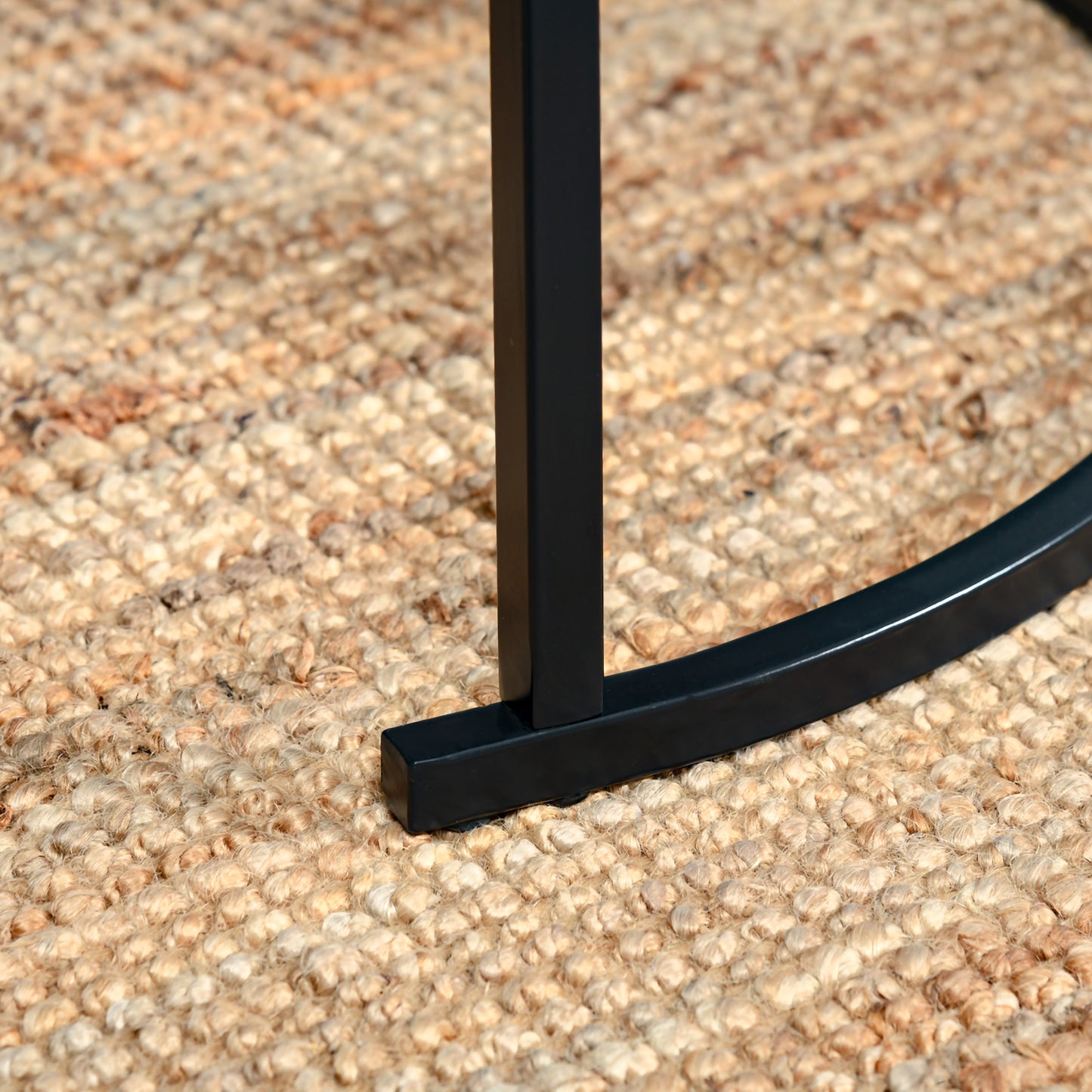 Modern Round Nesting Coffee Table Set, Faux Marble Top, Metal Frame, 2-Piece