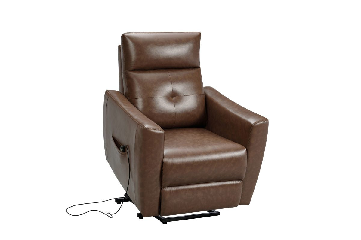 Titus T1032 Modern Leatherette Power Lift Recliner Chair
