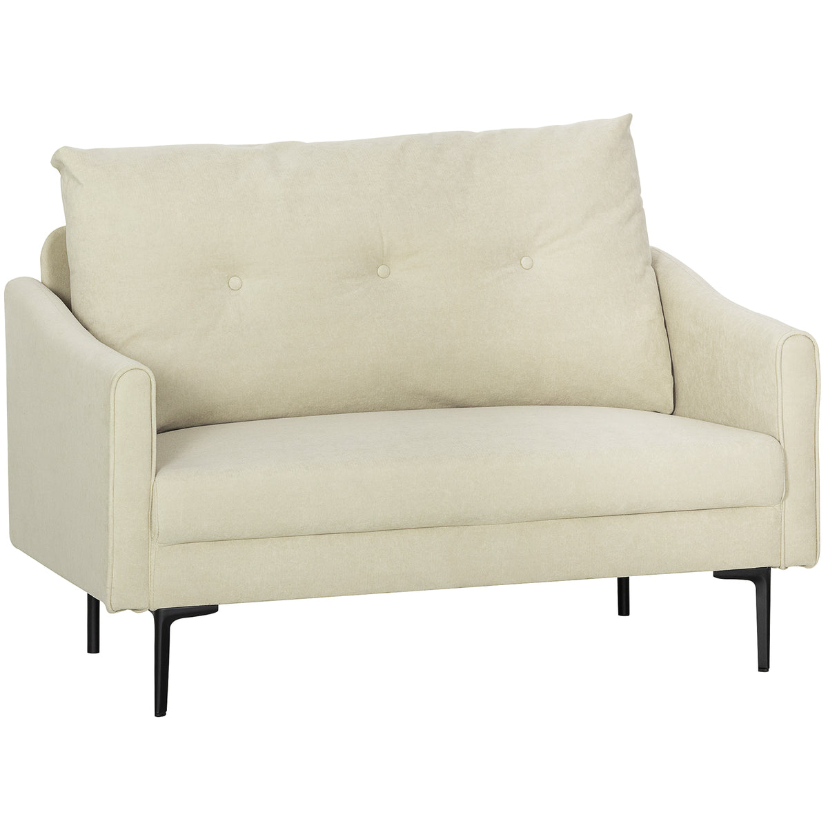 Button-Tufted 2-Seater Sofa