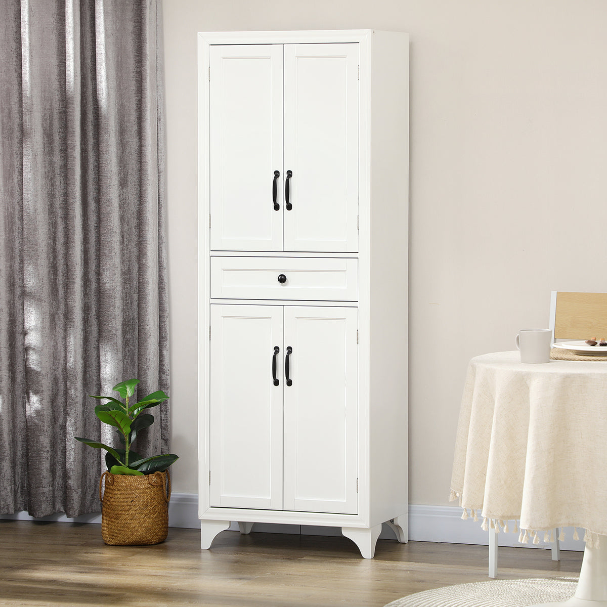 Kitchen Pantry Cabinet with 2 Shelves – 24"W x 67"H