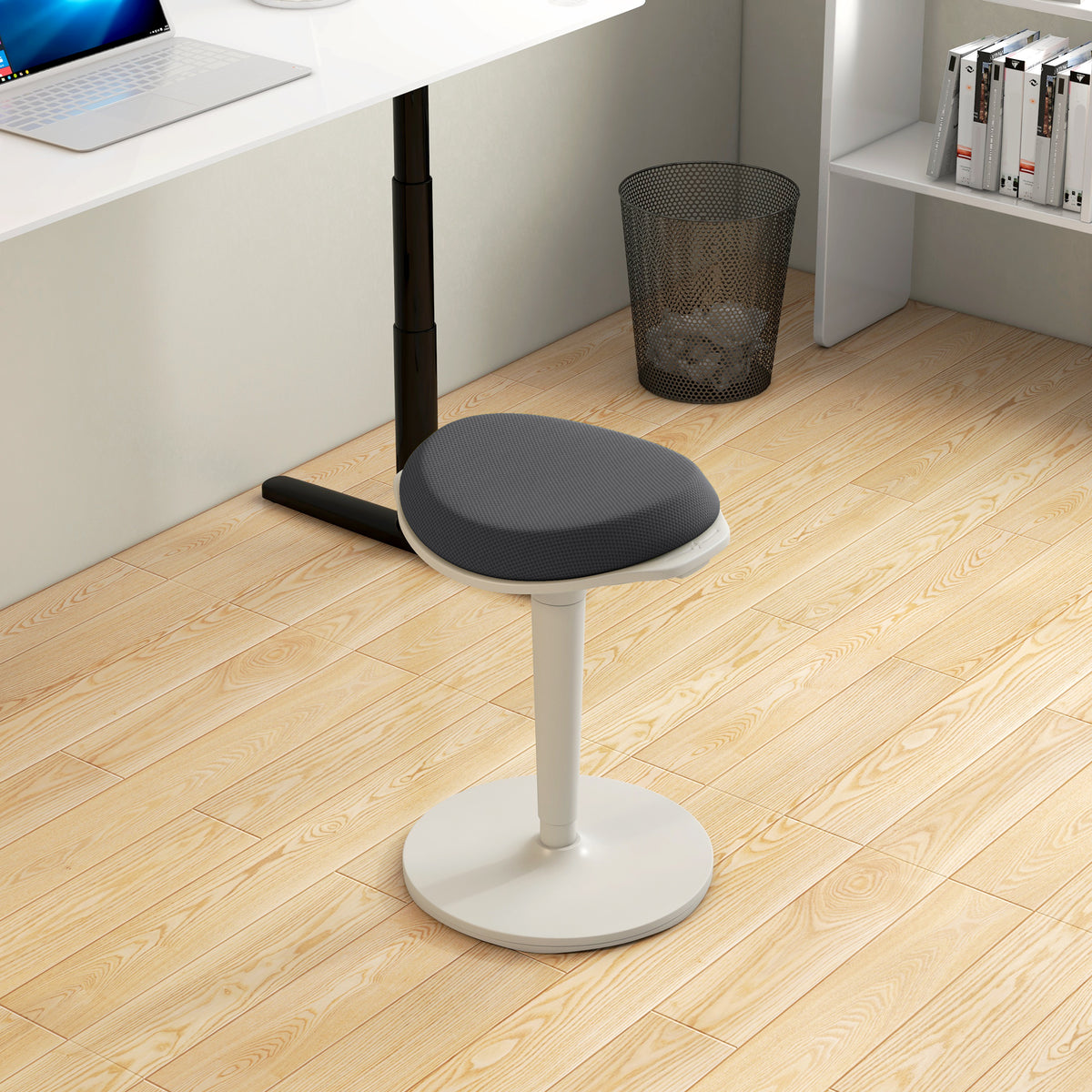 Standing Desk Stool, Ergonomic Wobble Chair, Grey