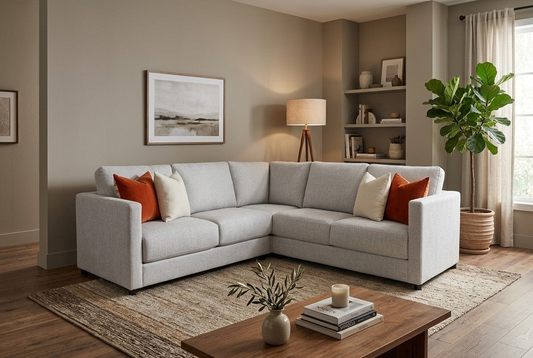 Gather sectional in living room